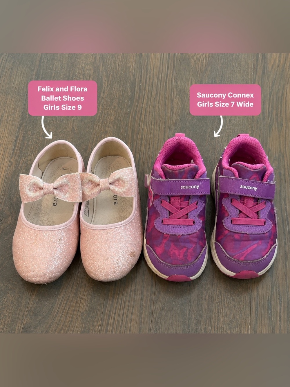 Girls’ Shoes Bundle Lot – Felix & Flora + Saucony